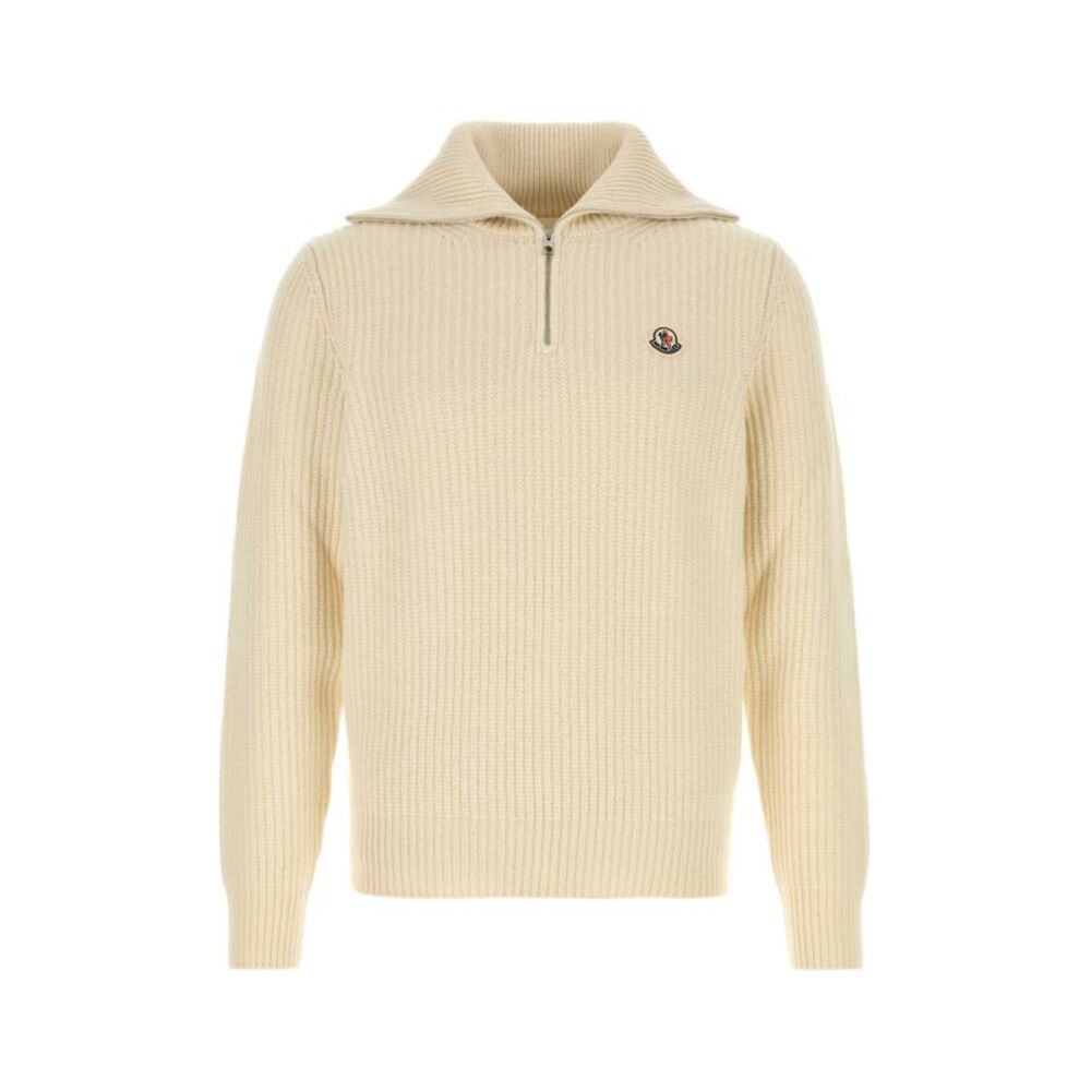 Moncler Men Ivory Wool Sweater